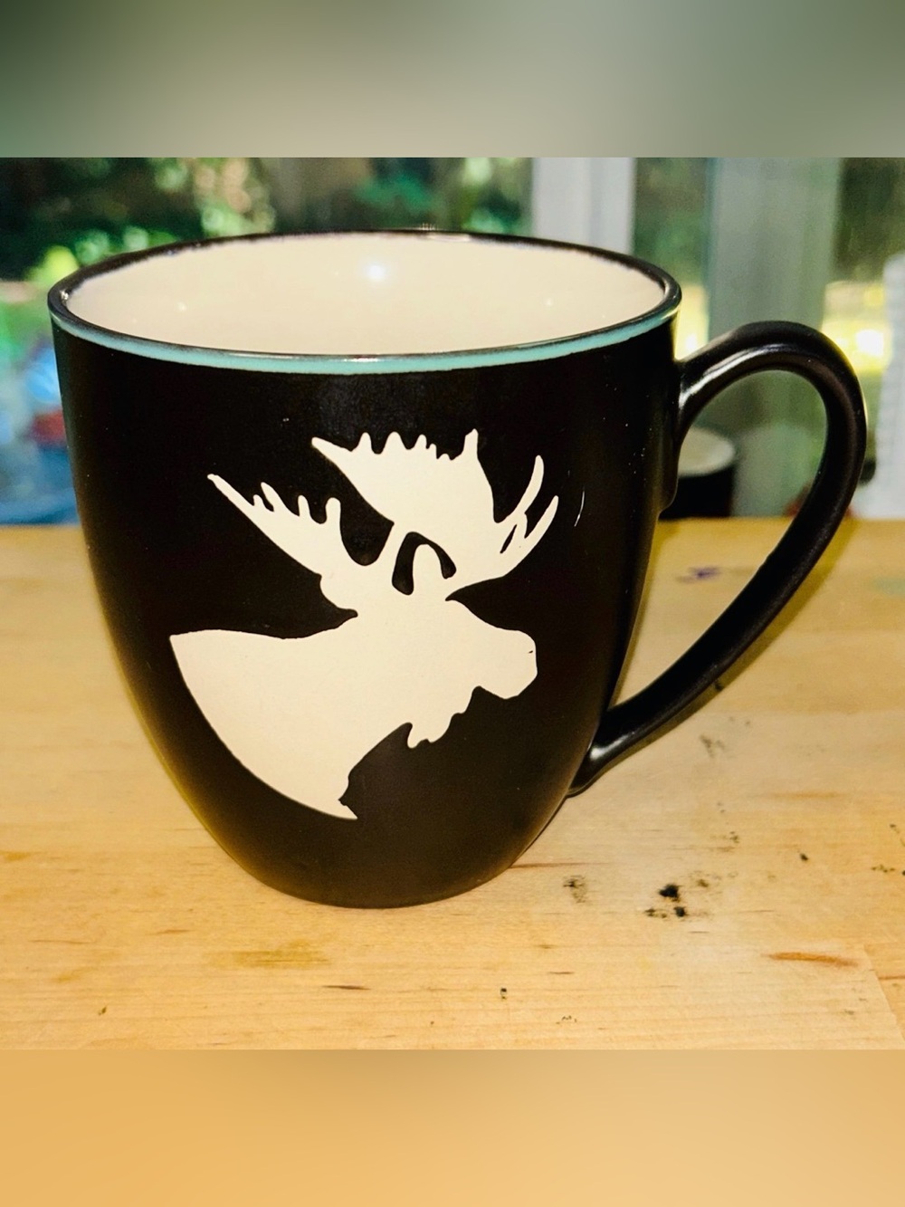 Rustic Moose Silhouette Coffee Mug Bass Pro Shops Wilderness Ceramic Beverage